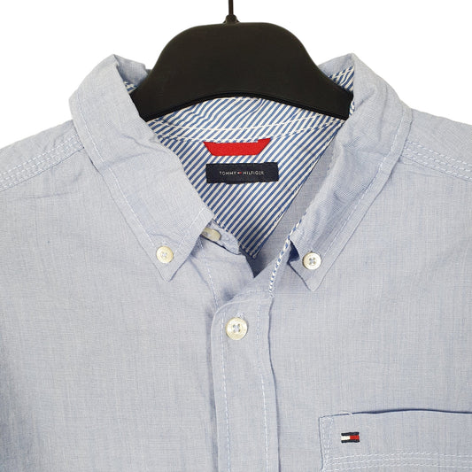 Mens Blue Tommy Hilfiger Long Sleeve Shirt