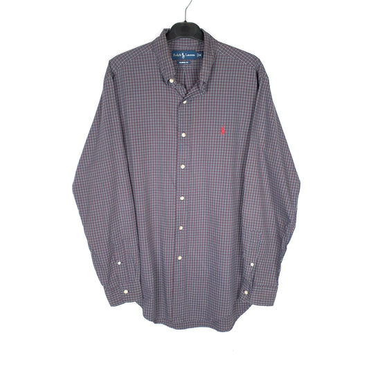 Polo Ralph Lauren Long Sleeve Classic Fit Check Shirt Navy