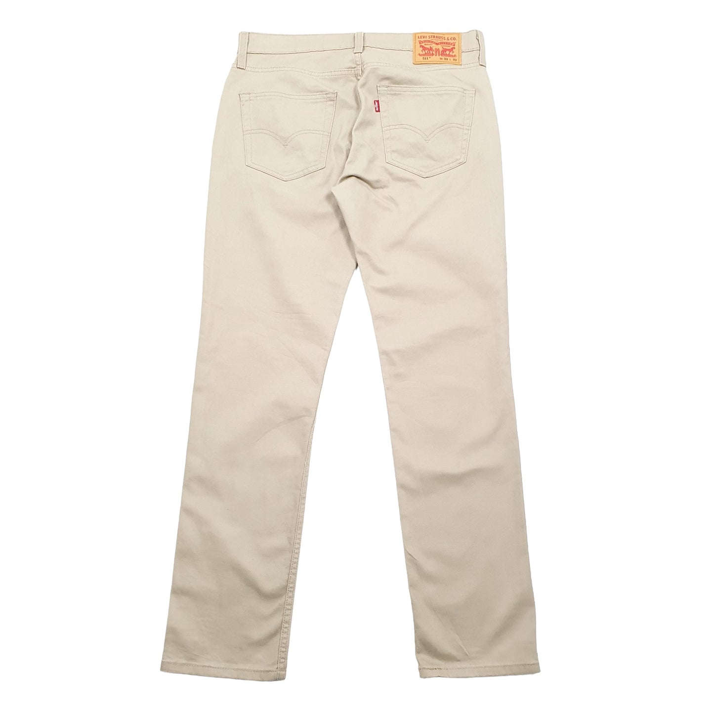 Levis 511 Slim Fit Jeans W33 L32 Beige