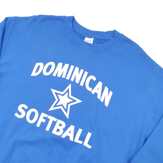 Gildan Dominican Softball Crewneck M Blue