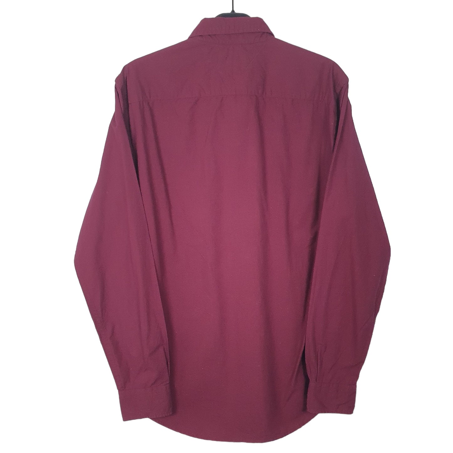 Mens Burgundy Tommy Hilfiger Long Sleeve Shirt