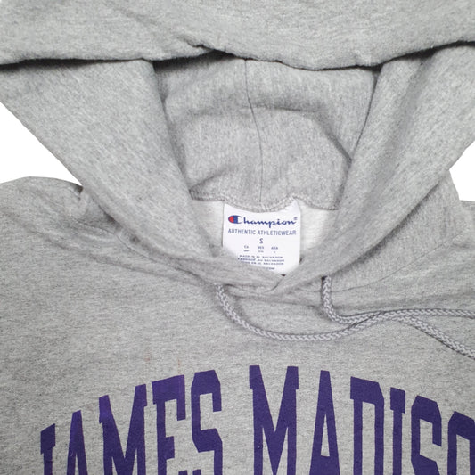 Mens Grey Champion James Maddison University USA College Crewneck Jumper