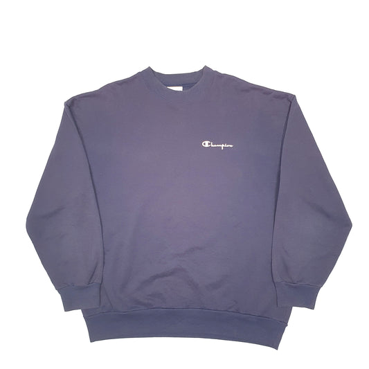 Mens Blue Champion Crewneck Jumper
