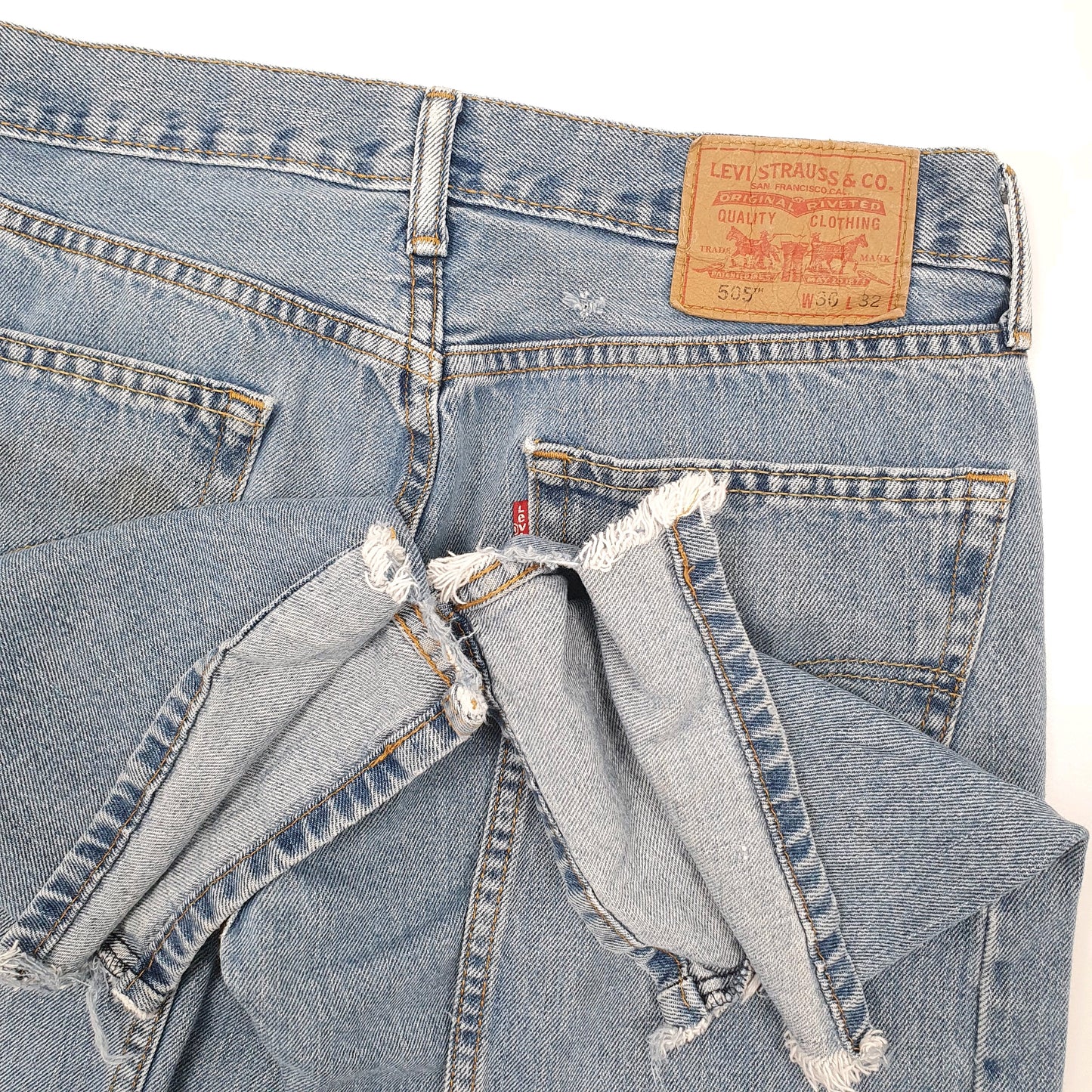 Levis 505 Regular Fit Jeans W30 L32 Blue