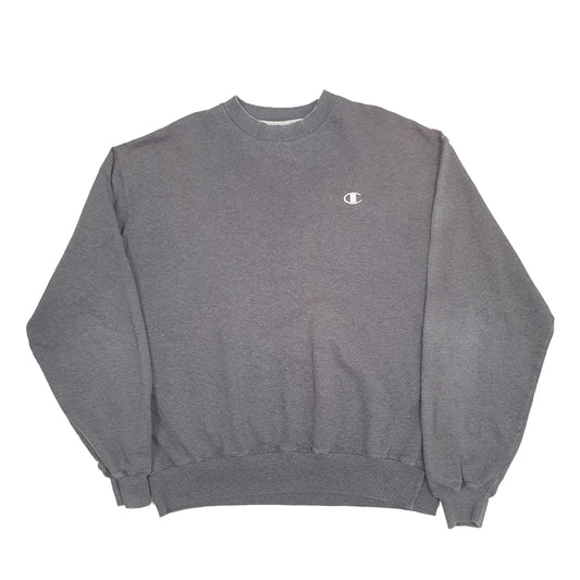 Mens Grey Champion Crewneck Jumper