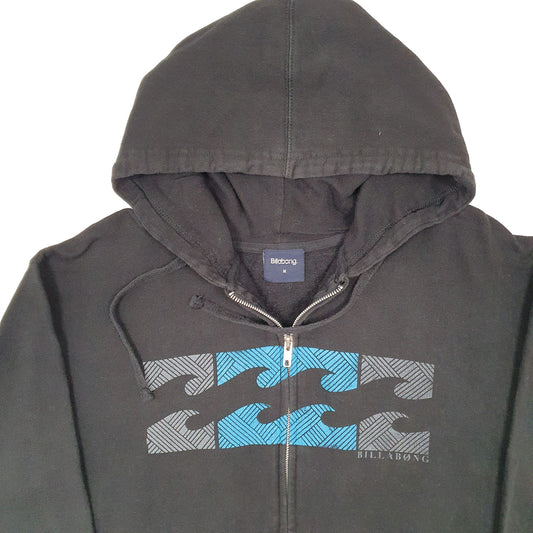 Mens Black Billabong Surf Full Zip Jumper