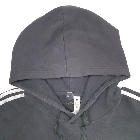Mens Black Adidas Hoodie Jumper