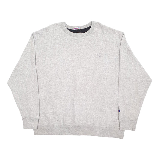 Mens Grey Champion Crewneck Jumper