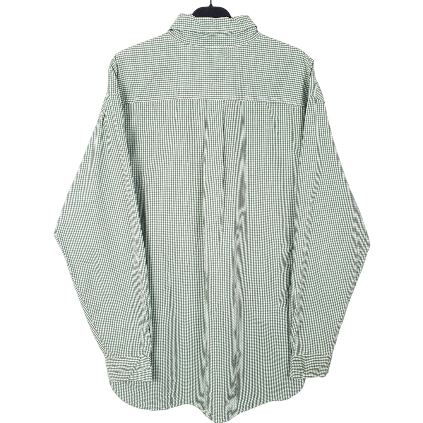 Tommy Hilfiger Long Sleeve Regular Fit Gingham Shirt Green