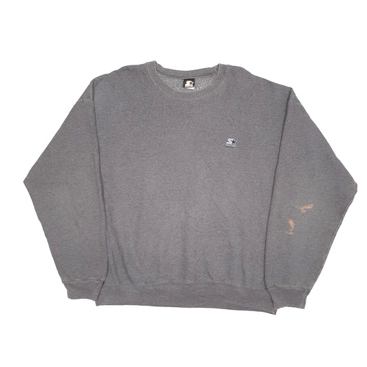 Mens Grey Starter Crewneck Jumper