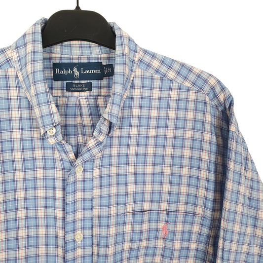 Ralph Lauren Long Sleeve Blake Fit Check Shirt Blue