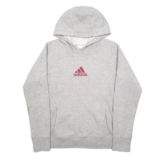 Mens Grey Adidas Hoodie Jumper