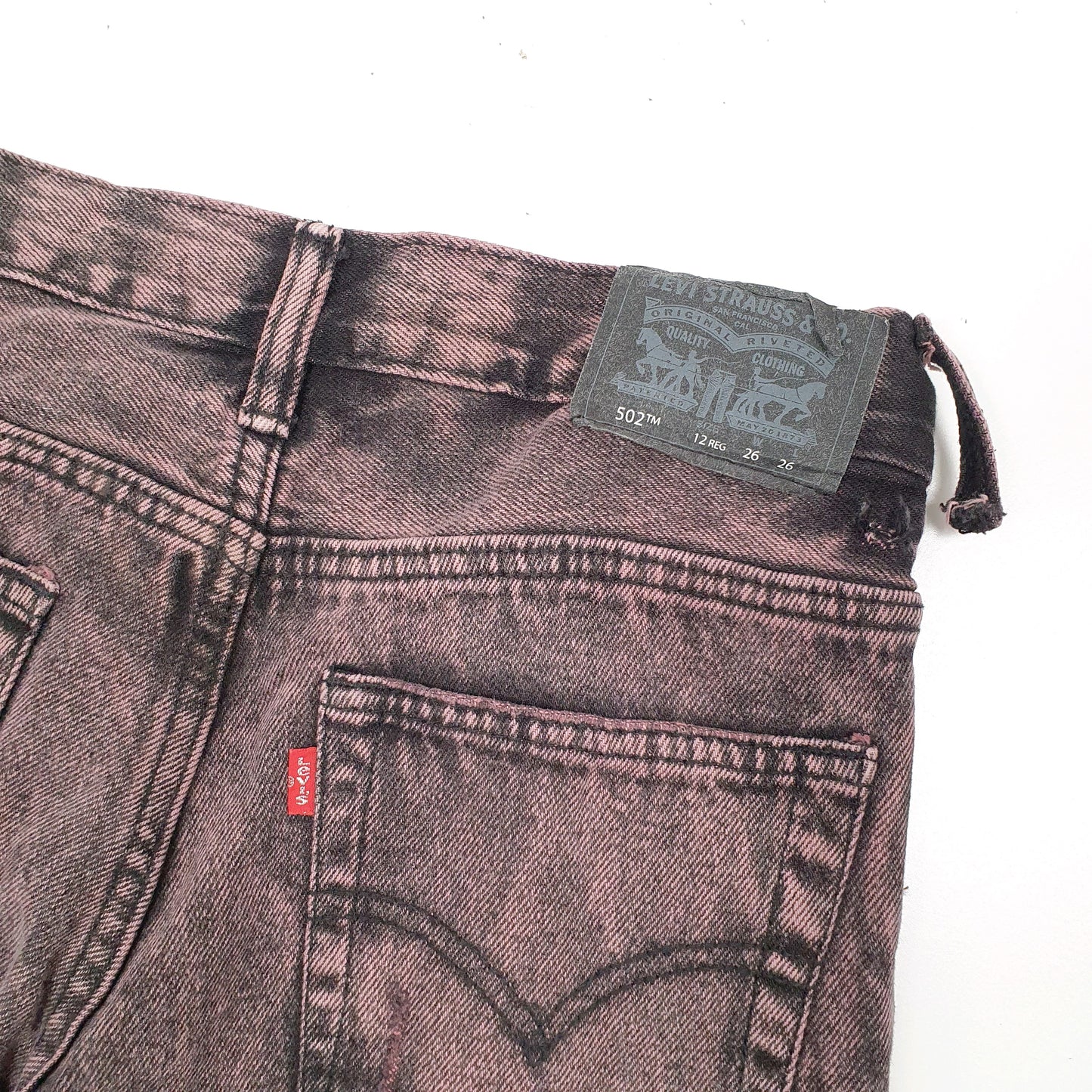 Levis 502 Regular Fit Wash Jeans W28 L28 Acid