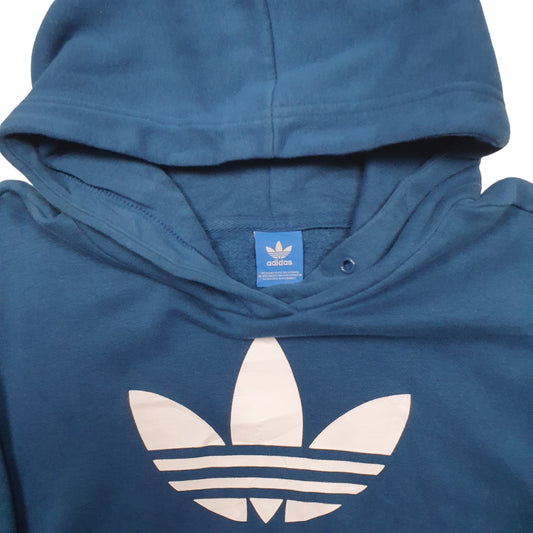 Womens Blue Adidas Hoodie Jumper