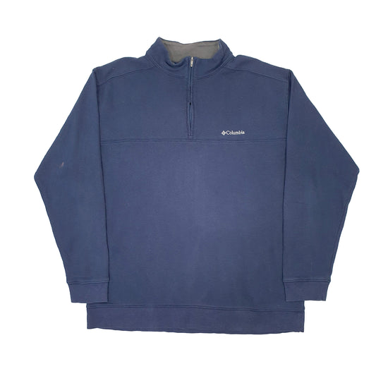 Mens Navy Columbia Sportswear Quarter Zip Jumper