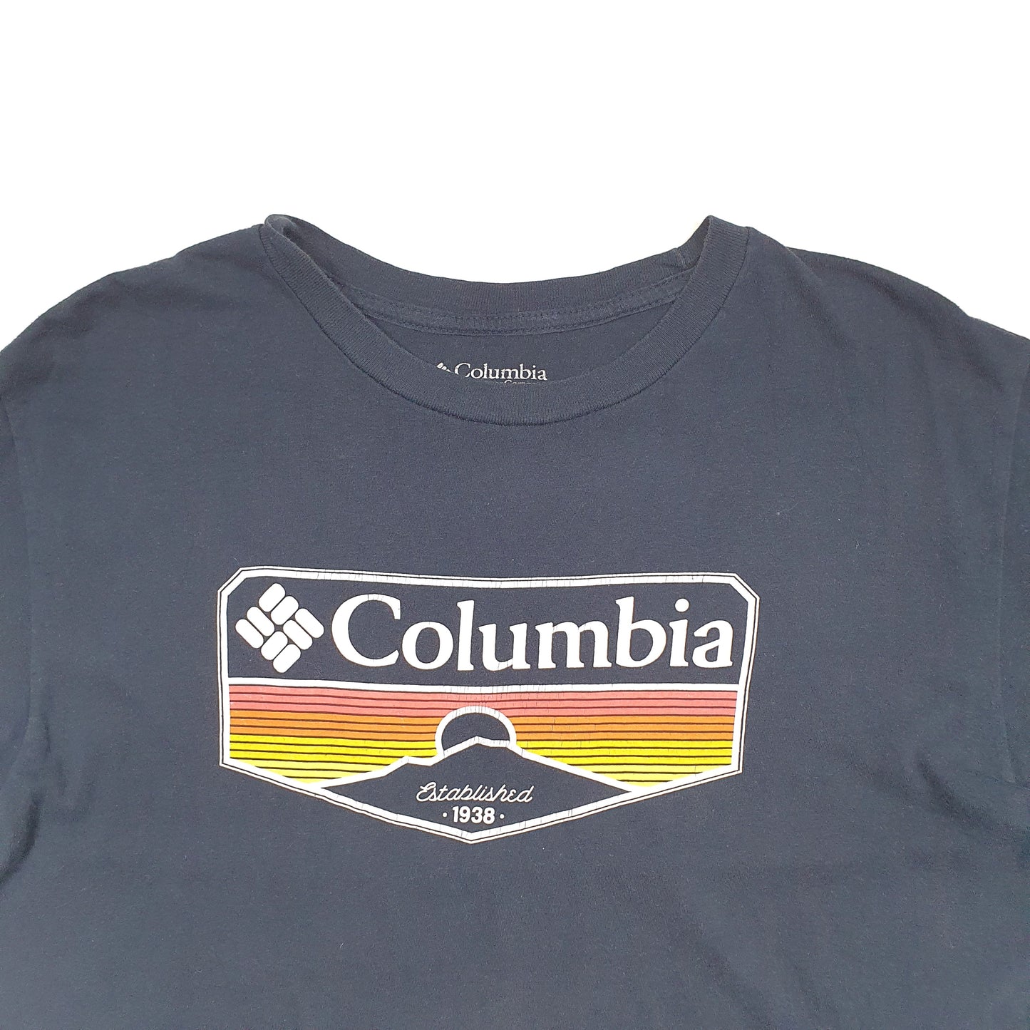 Mens Navy Columbia Sportswear Short Sleeve T Shirt