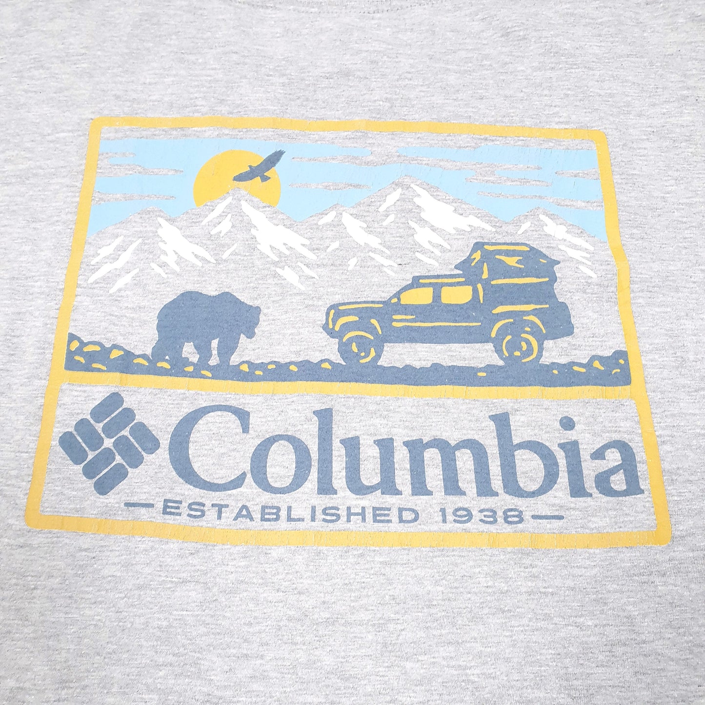 Mens Grey Columbia Sportswear Short Sleeve T Shirt