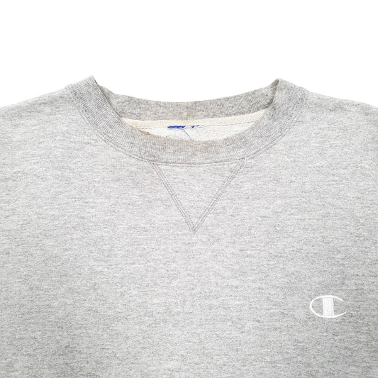 Mens Grey Champion Crewneck Jumper