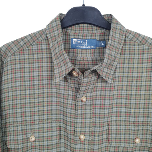 Mens Green Ralph Lauren Long Sleeve Shirt