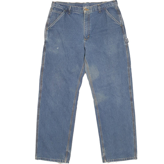 Carhartt Casual Loose Fit Carpenter Jeans W36 L31 Blue