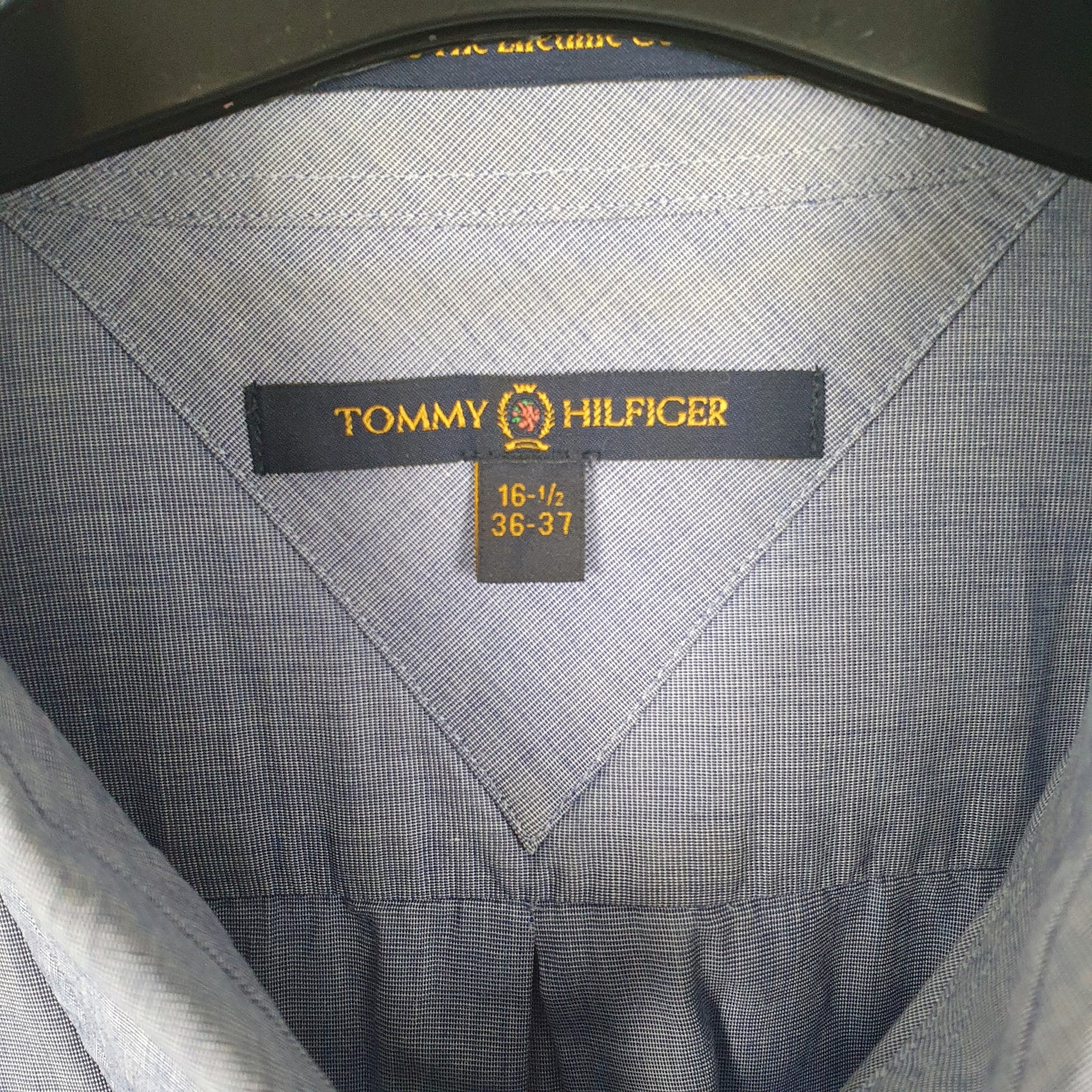 Tommy Hilfiger Lifetime Collar Long Sleeve Regular Fit Shirt Blue