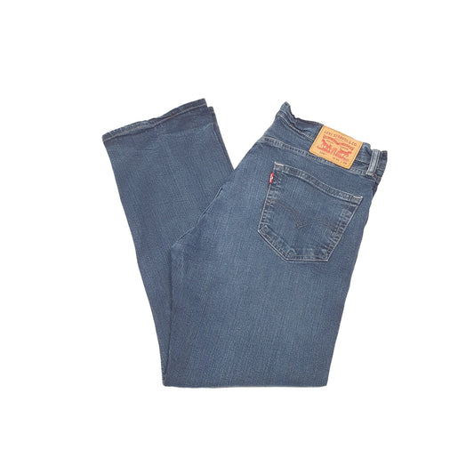 Levis 505 Regular Fit Stretch Jeans W36 L29 Navy