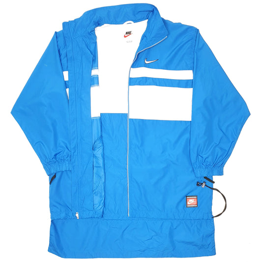Mens Blue Nike Vintage Team 80s 90s Coat