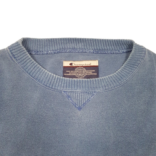 Mens Blue Champion Crewneck Jumper
