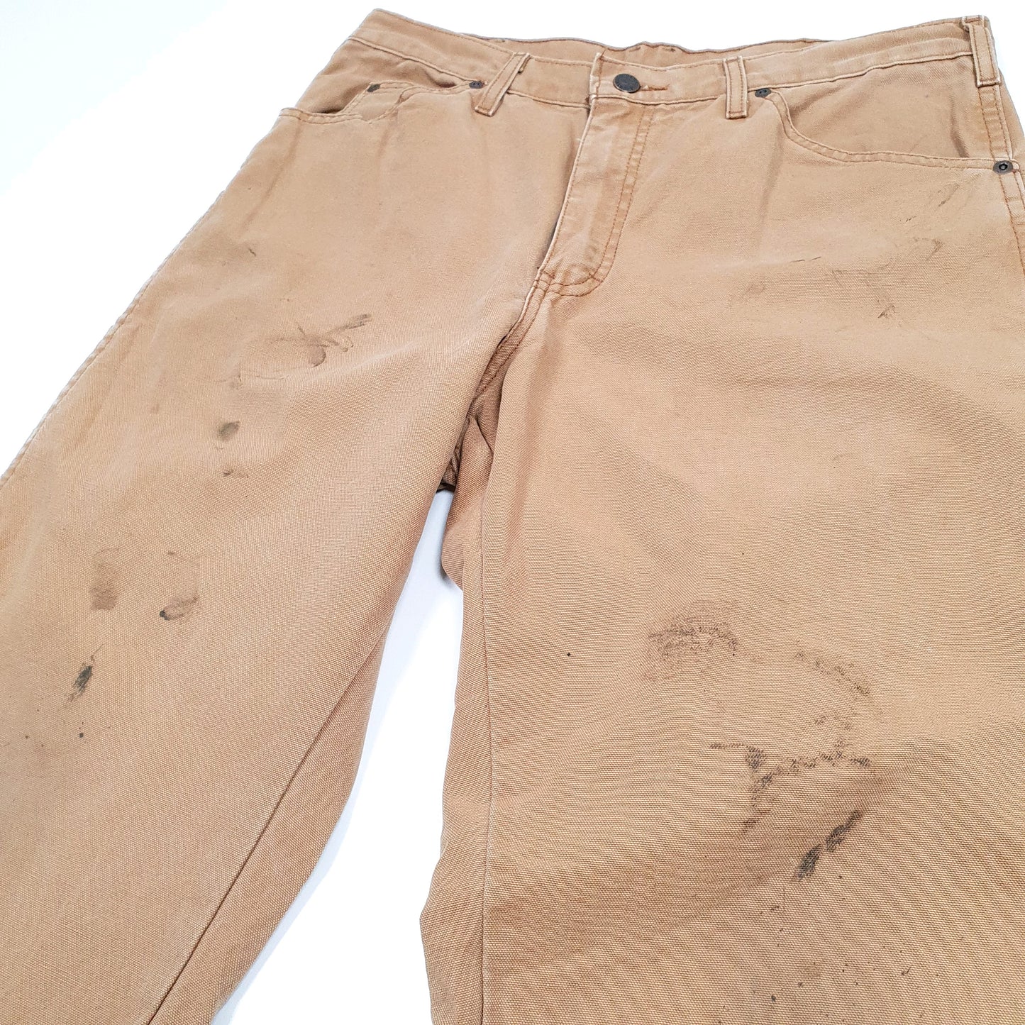 Mens Dickies Brown Carpenter Trousers W32 L26 Brown