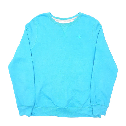 Womens Blue Champion Crewneck Jumper