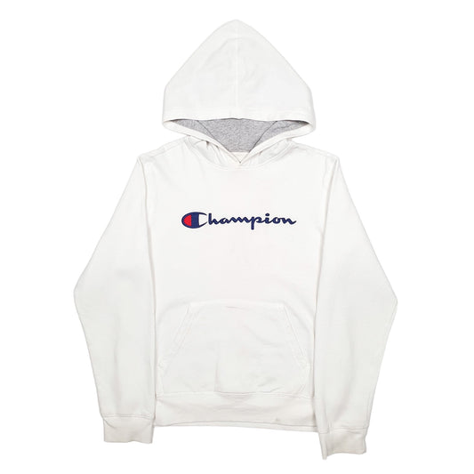 Womens White Champion Hoodie Jumper