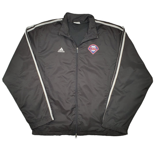 Mens Black Adidas Philadelphia Phillies Baseball MLB Active Full Zip Jumper