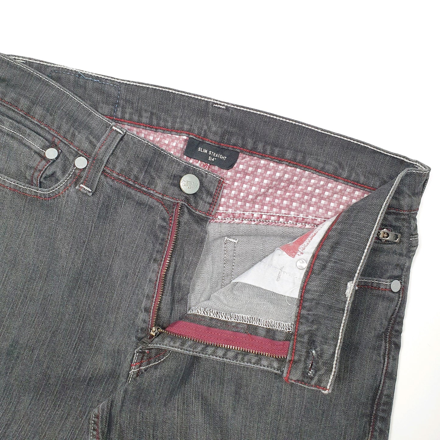 Levis 514 Straight Fit 1990's Jeans W34 L30 Grey