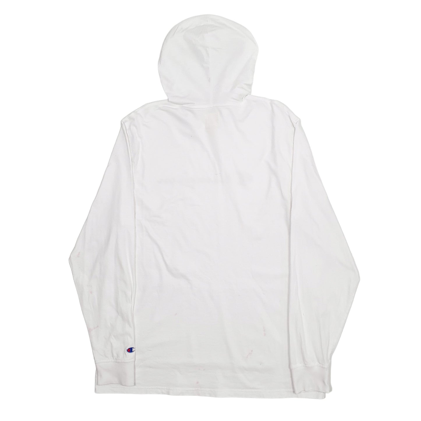 Mens White Champion Hoodie Jumper
