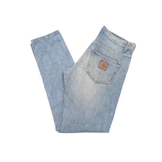 Carhartt Casual Regular Fit Tapered WIP Jeans W33 L32 Blue