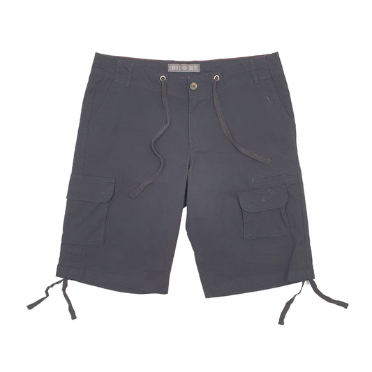 Dickies Stretch Drawstring Black Cargo Workwear Shorts UK18 Black