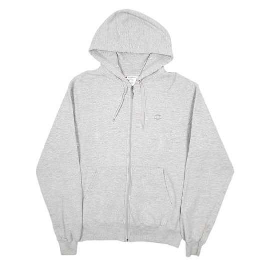 Mens Grey Champion Full Zip Jumper