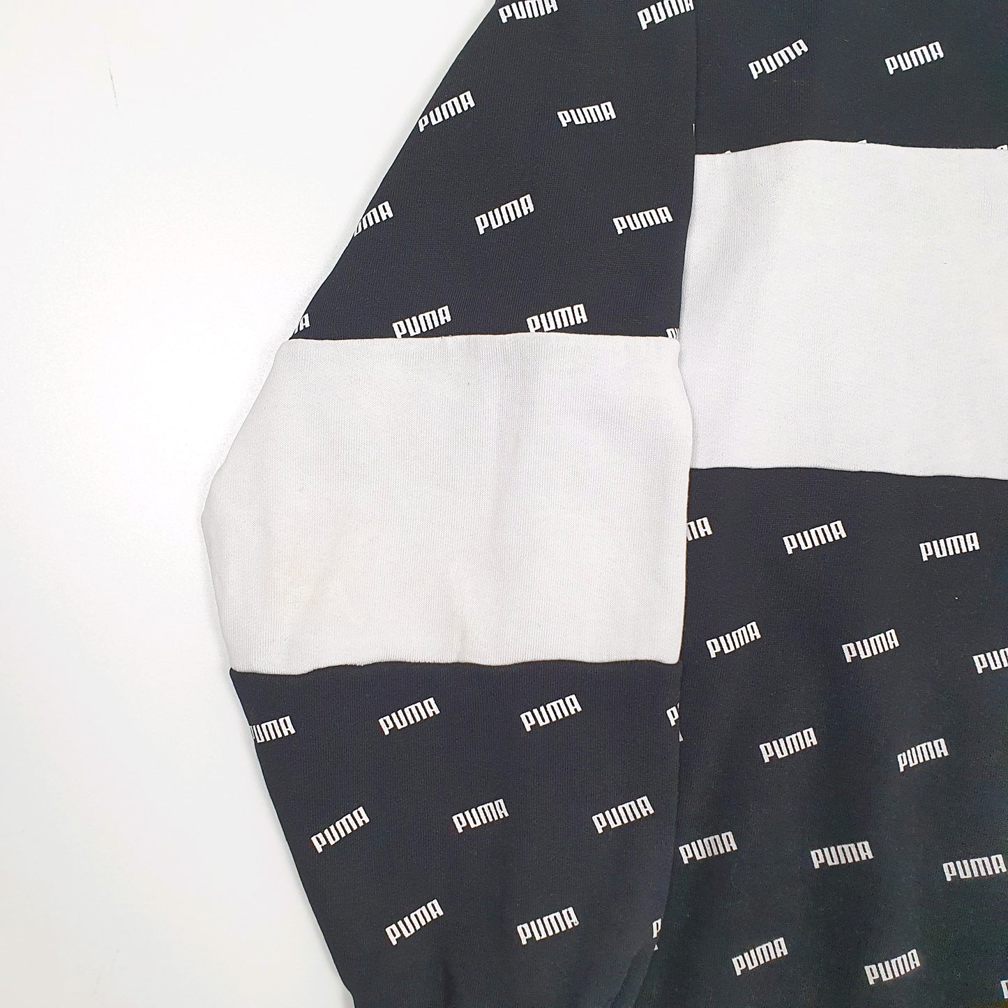 Mens Black Puma Crewneck Jumper