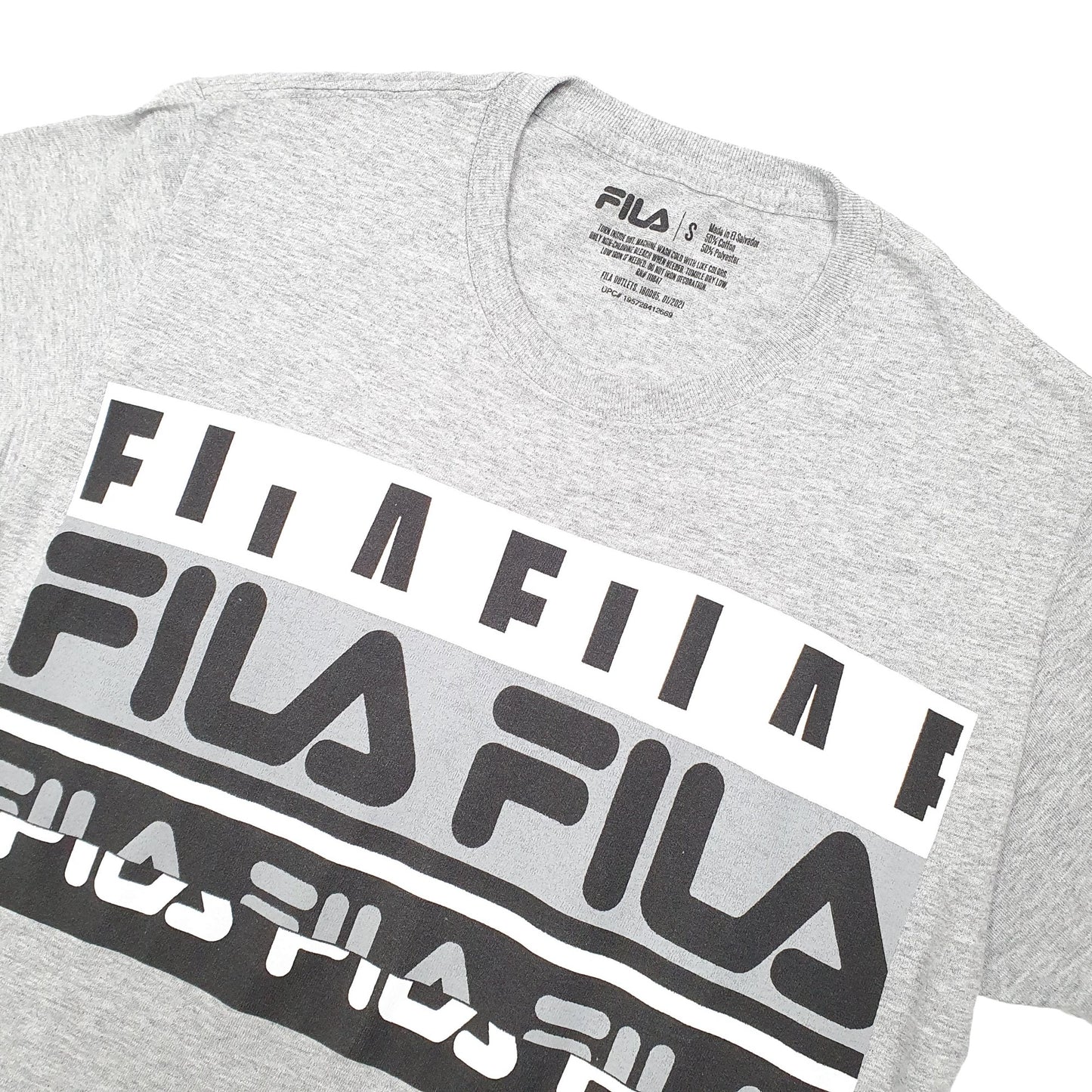 Fila Short Sleeve T Shirt Grey