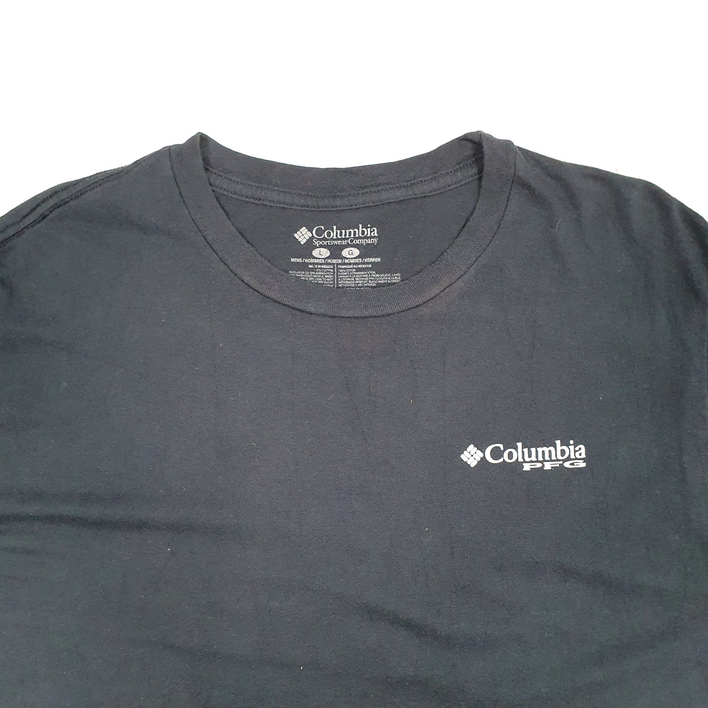 Mens Navy Columbia Sportswear PFG Performance Fishing Gear Short Sleeve T Shirt