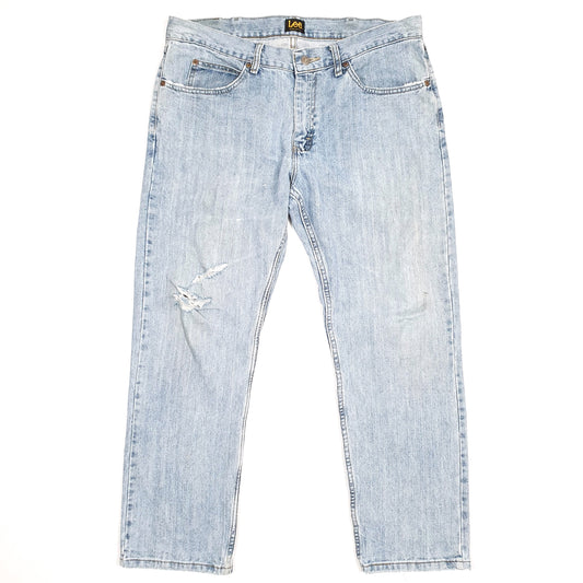 Lee Casual Regular Fit Repair Needed Jeans W36 L29 Blue