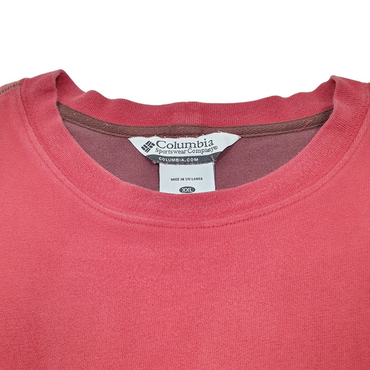 Mens Burgundy Columbia Sportswear Crewneck Jumper