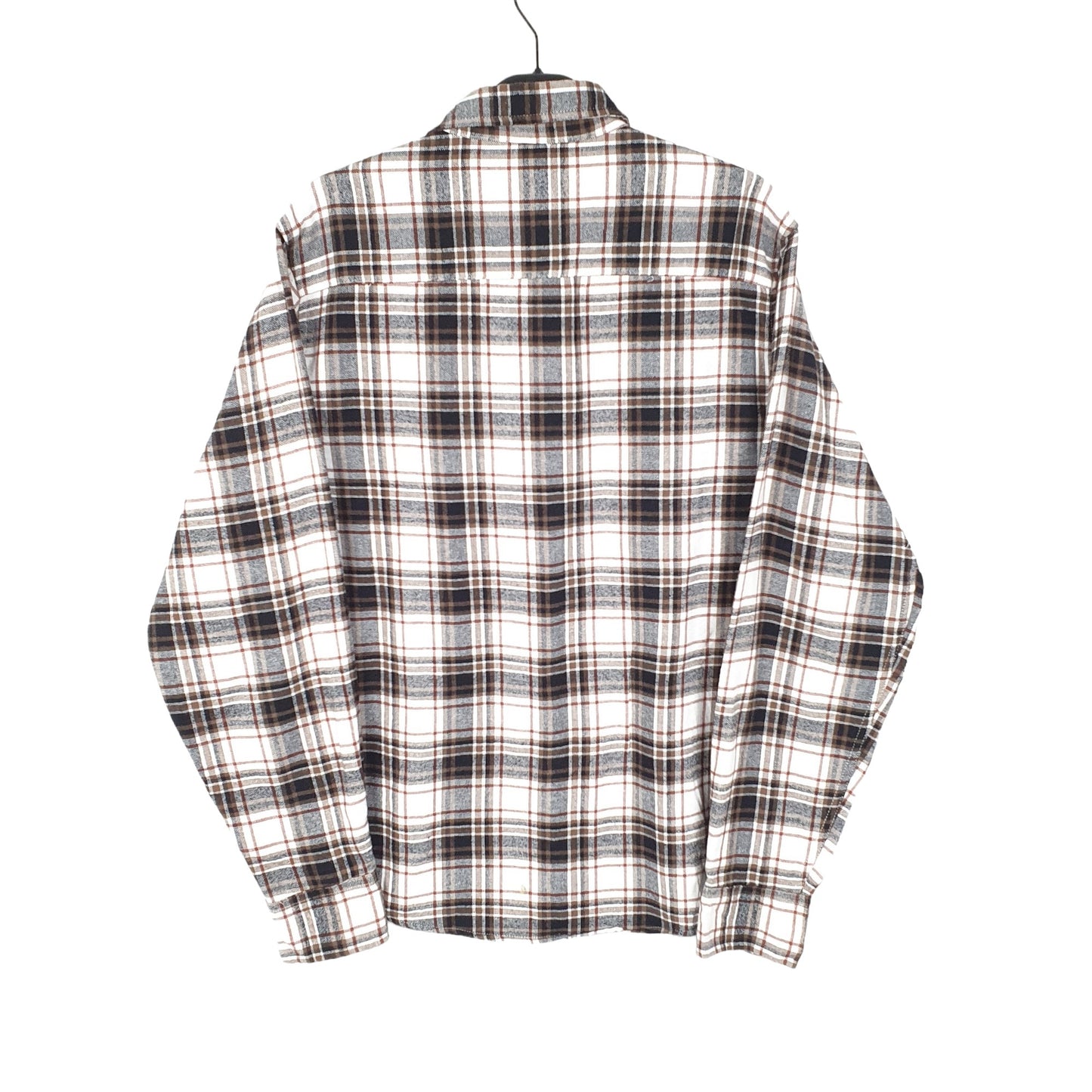 Mountain Ridge Shacket Overshirt Long Sleeve Regular Fit Check Shirt White