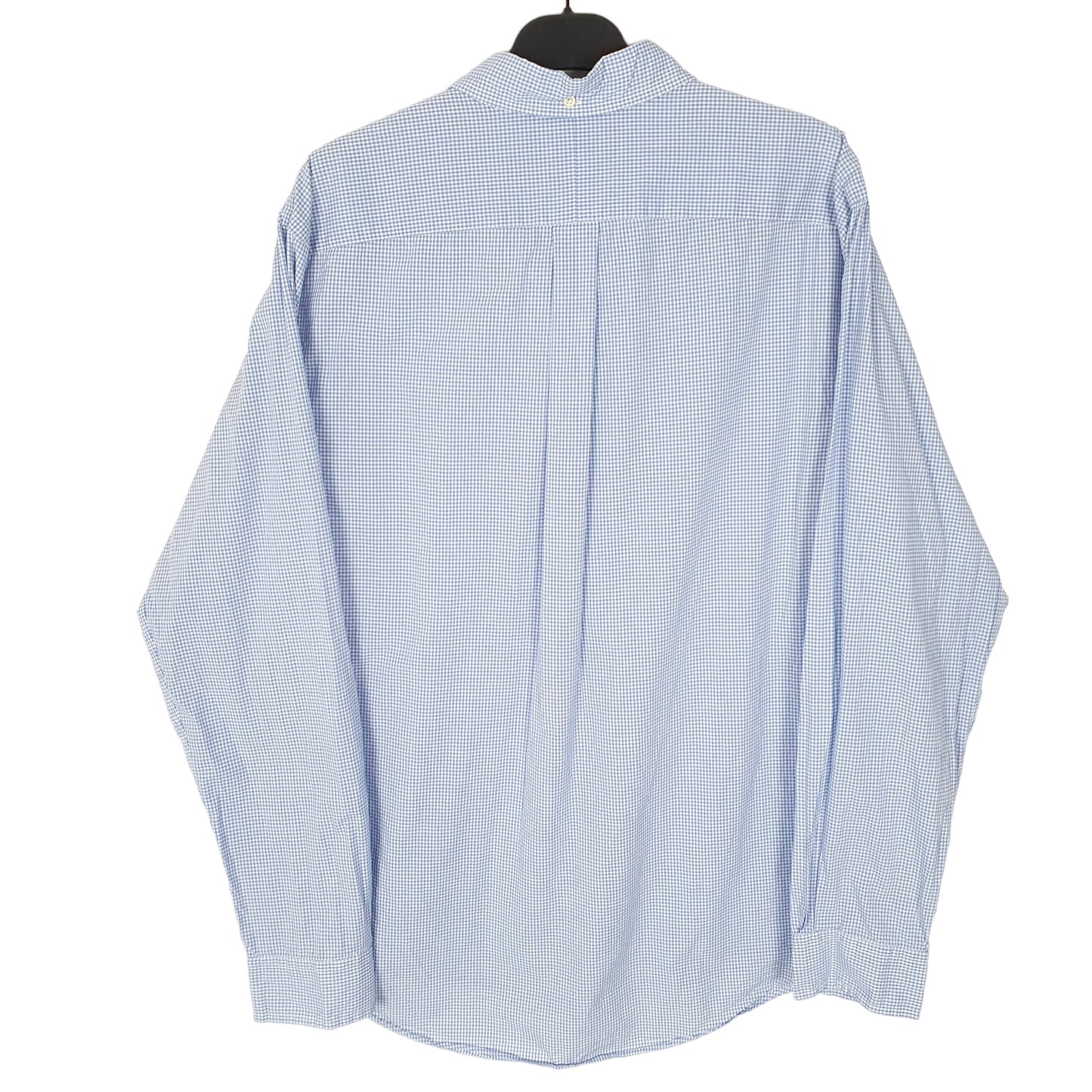 Ralph Lauren Long Sleeve Custom Fit Gingham Shirt Blue