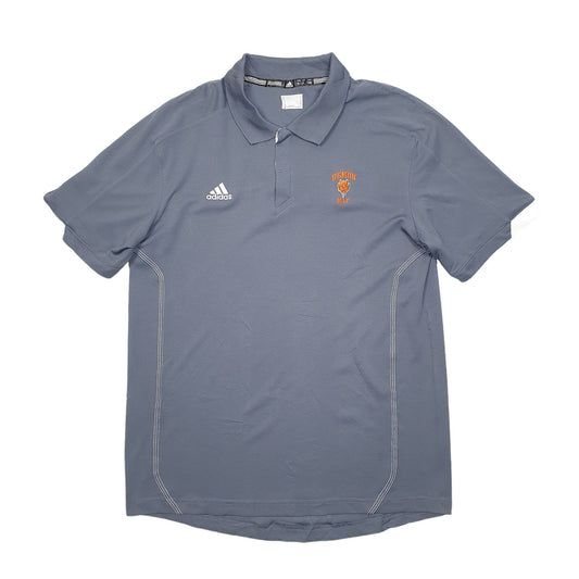 Adidas Demon Golf Short Sleeve Polyester Polo Shirt Grey