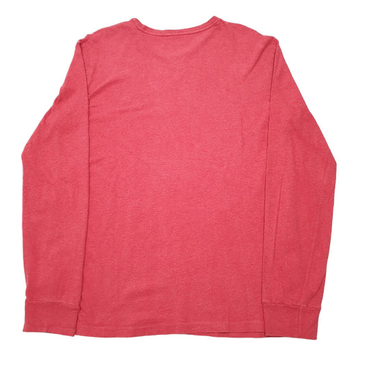 Mens Red Polo Ralph Lauren Long Sleeve T Shirt