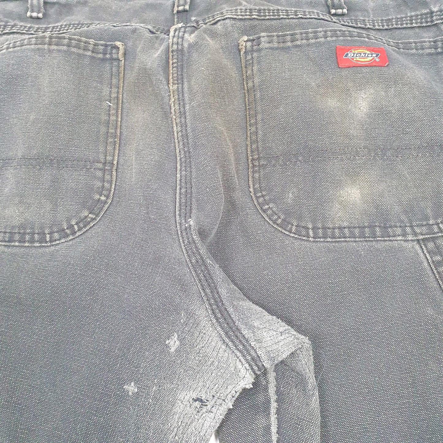 Mens Dickies Black Carpenter Trousers W36 L32 Black