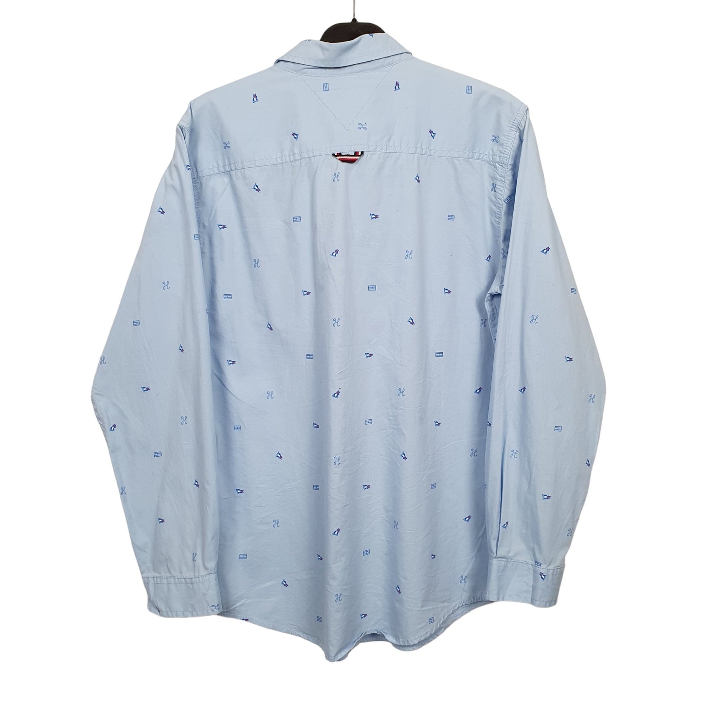 Tommy Hilfiger Flag pattern Long Sleeve Regular Fit Shirt Blue