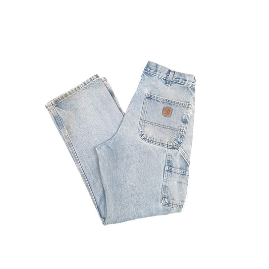 Carhartt Casual Loose Fit Carpenter Jeans W32 L30 Blue