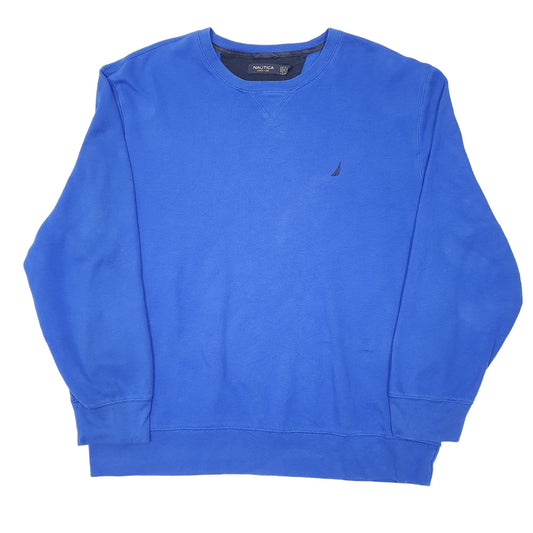 Mens Blue Nautica Crewneck Jumper